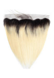 DIAMOND MINK STRAIGHT BLONDE W/ DARK ROOTS FRONTAL