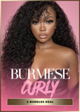 EXCUSE MY HAIR: BURMESE CURLY 4 BUNDLE DEALS